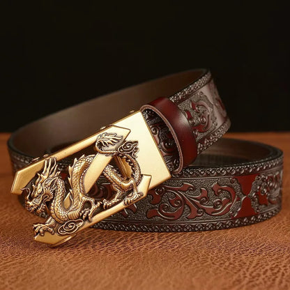 Cinto de Luxo Masculino Snake Star Legend