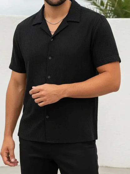 Camisa Social Texturizada Masculina